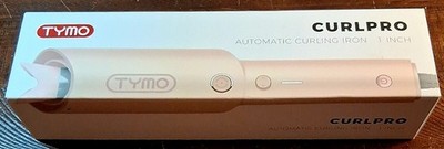 New Sealed TYMO CURLPRO Automatic Curling Iron 1'' Easy to Use Anti-Scald
