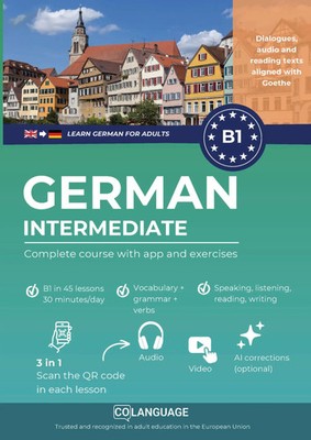 Learn German B1 intermediate. Complete course with audio and video Academy Buch