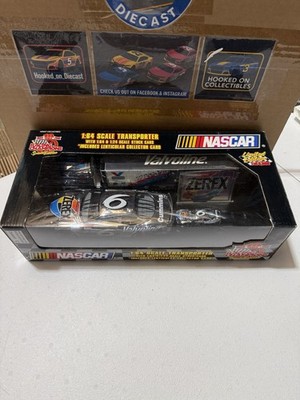 Mark Martin #6 Zerex 1999 Chrome 1/64 Transporter with 1/64 & 1/24 Diecast Cars