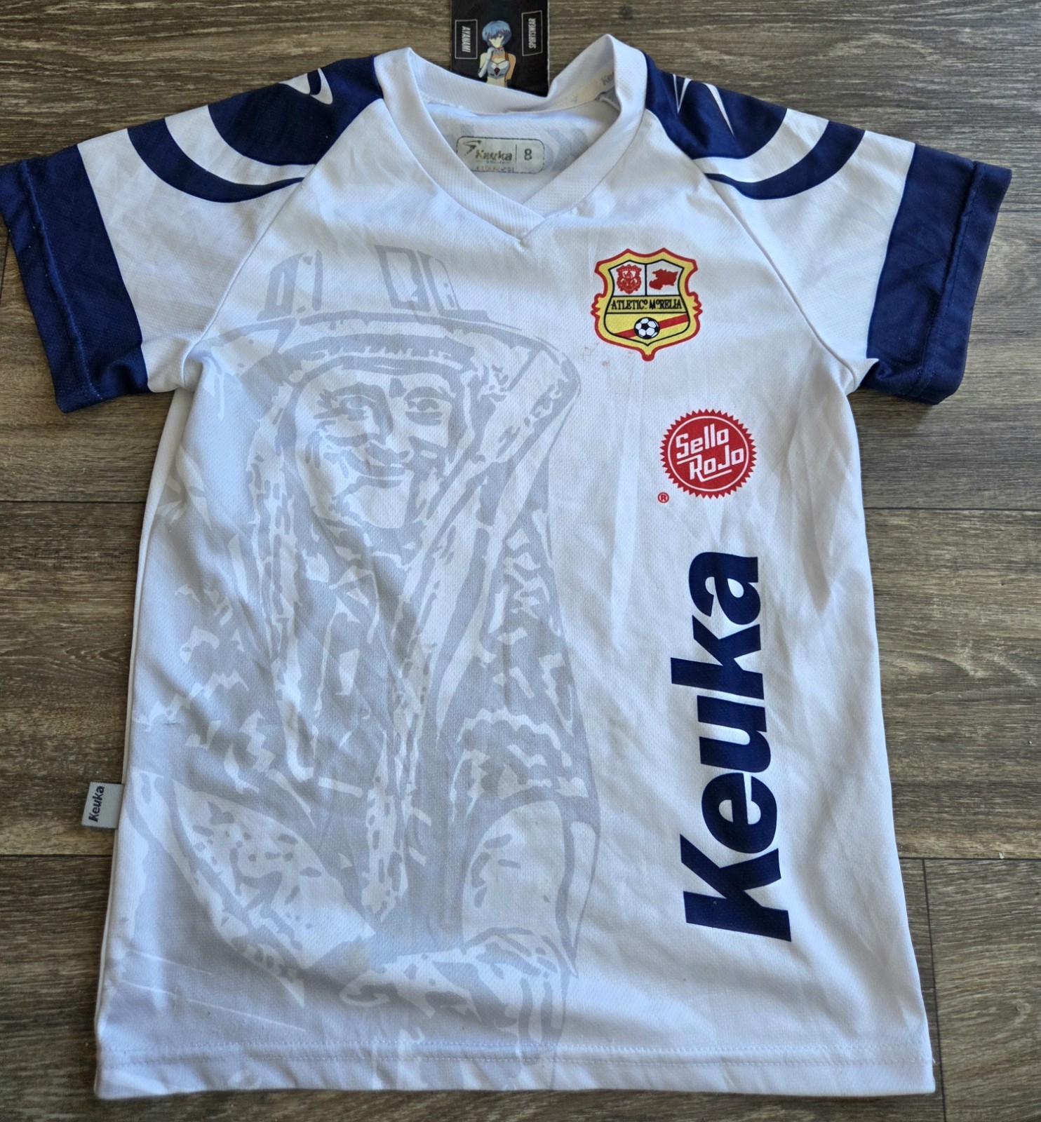 Keuka Atletico Morelia 2021 Training Futbol Soccer Jersey White Kids Sz Medium 