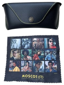 MOSCOT Glasses Case Black w/ Cleaning Cloth