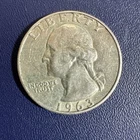 1963-D Washington Quarter 90% Silver | Uncertified Circulated