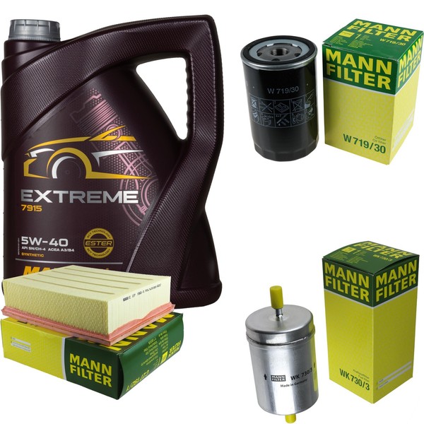 Mann Inspektionspaket 5L Mannol Extreme 5W-40 FüR Audi A4 Avant 2.0 FSI-image