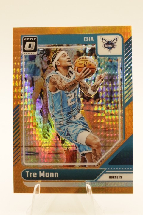 2024-25 Panini Donruss Optic Tre Mann Orange 007/299 #30 Hornets