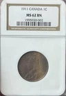 Photo of a 1911 Canada Large Cent from an eBay listing that sold on Jul 18, 2026
