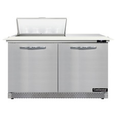 Continental Refrigerator D48N8C-FB 48" Two Section Sandwich / Salad Prep Tabl...