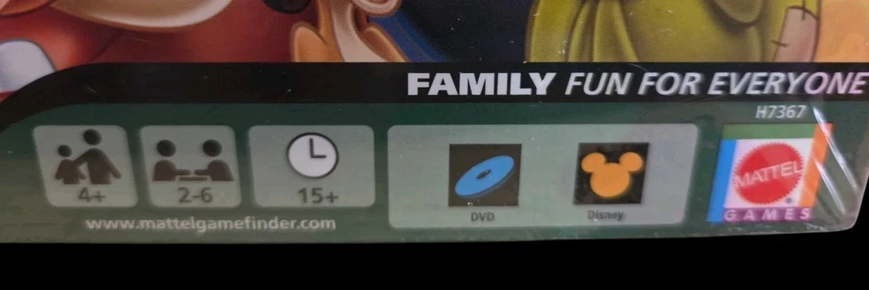 Mattel Disney DVD BINGO Pantalla Vida Familia Juego de Mesa Mickey Nuevo Sellado de Fábrica Foto 2 de 4