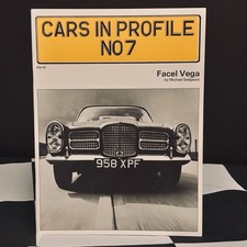 FACEL VEGA CARS IN PROFILE GUIDE NO 7 BOOK MICHAEL SEDGWICK HK500 FACELLIA 6 2