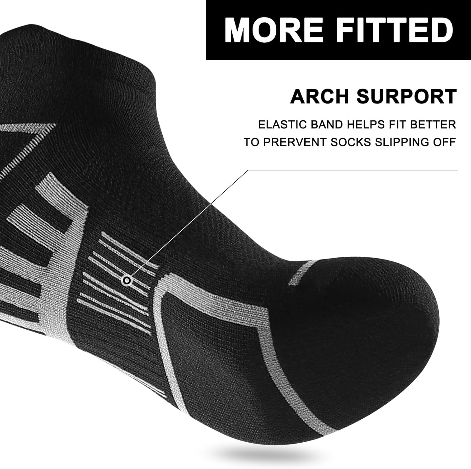 12 Pairs Mens Ankle Socks Athletic Casual Low Cut Short Socks for Men with Tab S