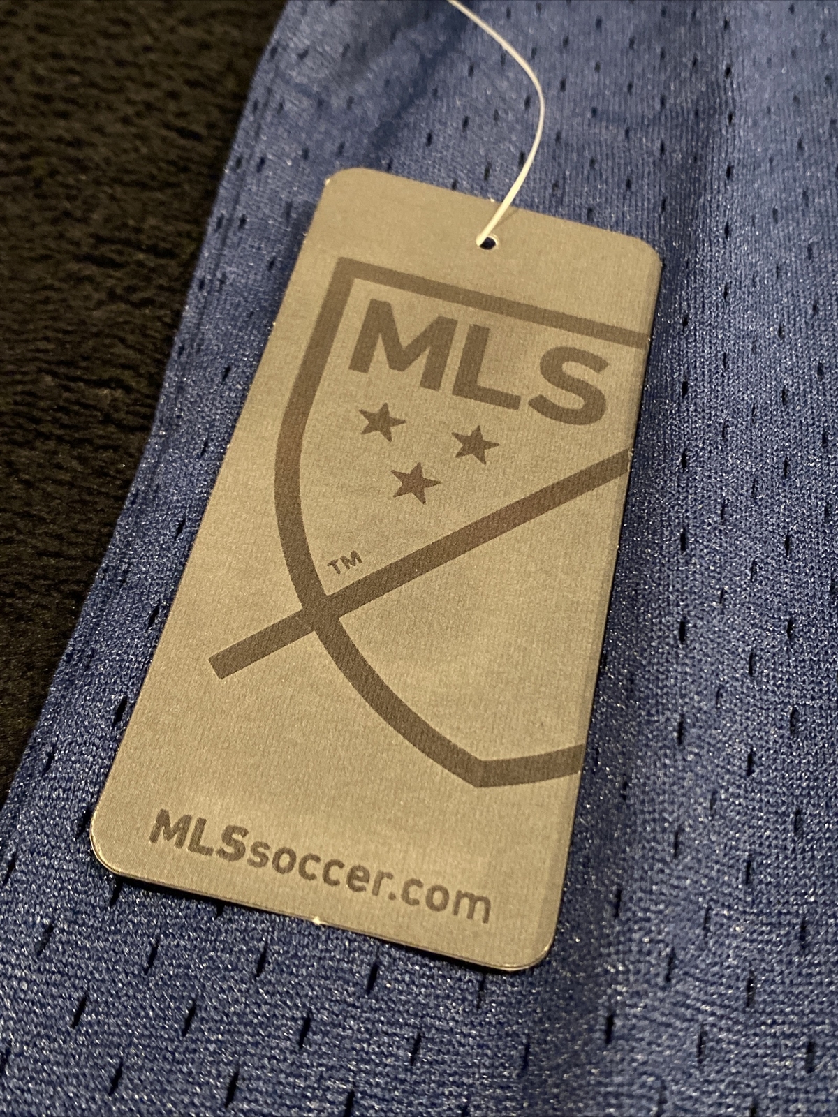 LA Galaxy Mens Mitchell and Ness mesh hoody short sleeve. Blue/Yellow Size S NWT