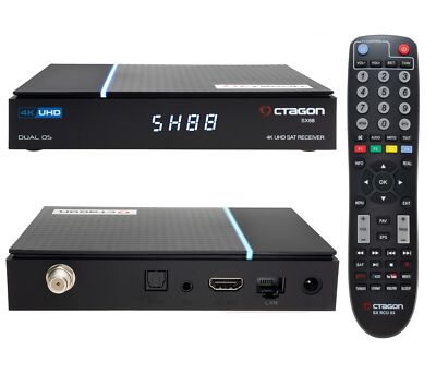   OCTAGON SX88 V2 4K UHD S2+IP 1xDVB-S2 E2 Linux Smart TV Sat IP 4K Receiver NEU