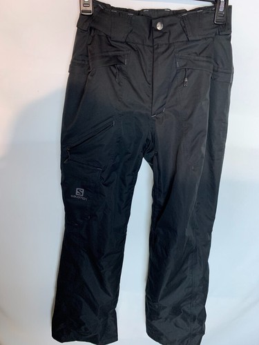 Salomon Men's Small Fantasy Ski Pants Black Cargo Multi Pocket - Picture 4 of 17