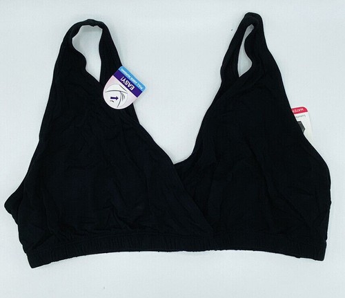 Loving Moments by Leading Lady Maternity to Nursing Wire free Bra BLK XXL