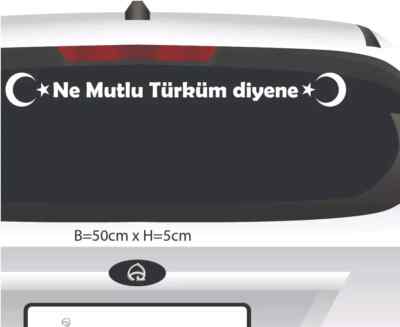 Ne Mutlu Türküm Diyene Ay Yildiz Sticker Türkei Auto 50×5 cm Türkei Sticker