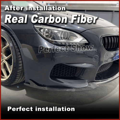 Carbon Frontsplitter Frontspoiler Spoilerlippe Für BMW 6er F06 F12 F13 M6 13-16 - Picture 4 of 13