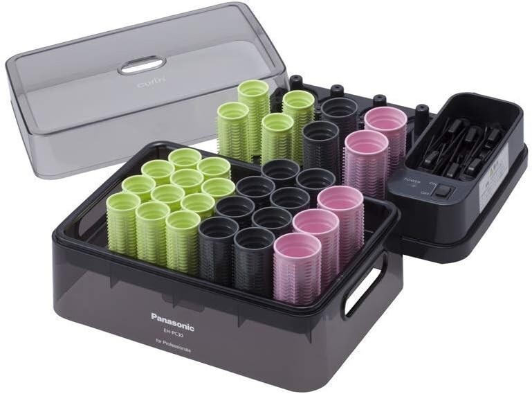 【美品】Panasonic EH-PC30 Panasonic Hot Curler Pro Curlun EH-PC30-K Black From Japan AC100V