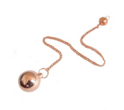 Openable Round Ball Copper Metal Pendulum. Healing Dowsing Reiki Metaphysical...