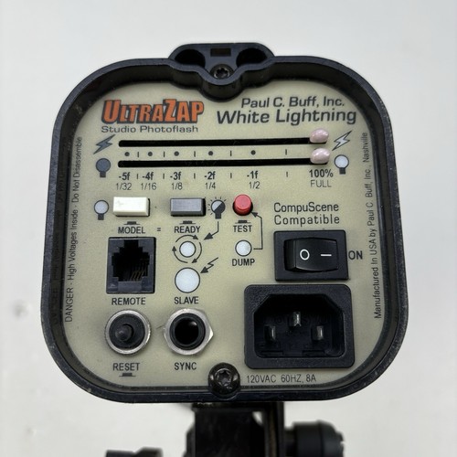 White Lightning UltraZap 800Watt Powerful Electronic Flash Working (H) - Afbeelding 5 van 6
