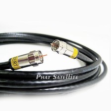 1ft - 35ft Black RG6 HDTV VIDEO ANTENNA COAX Satellite Cable 18AWG 75 Ohm UL ETL