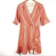 Cupshe Floral Ruffle Wrap Dress