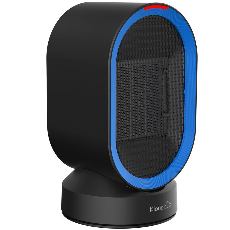 Kloudic 600 Watt 0.9 BTU Electric High Efficiency Space Heater with Digital Disp