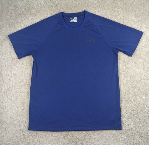 UNDER ARMOUR Herren Hemd Medium Kurzarm Loose Active Wear Heat Gear Blau - Bild 3 von 11