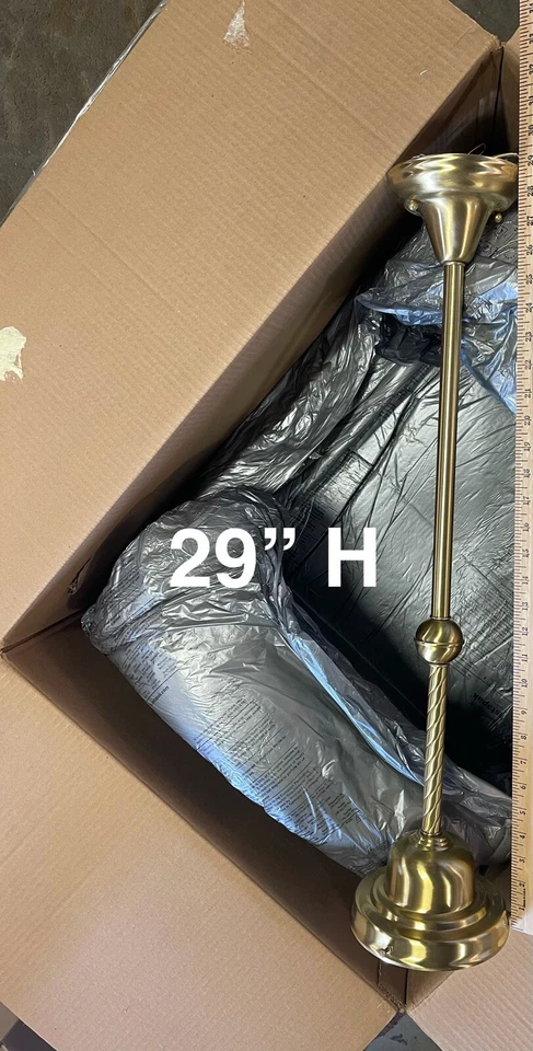 Hudson Valley #15-SB-1615 One Light Edison Collection Pendant Satin Brass NEW - Image 2 of 4