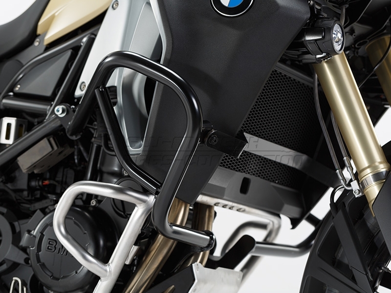 Crash bar noir pour BMW F 800 GS Adventure 2013-2018 | Protection carter en acier robuste