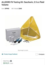Allegro Qualitative Respirator Fit Test Kit Sweet Saccharin Part 2040 , 1 3PPN5