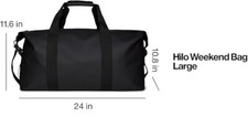 Rains unisex waterproof weekend duffel bag in black - Large Bag RRP: £105