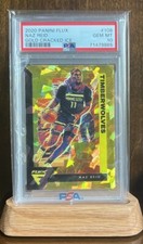 Naz Reid - 2020-21 Panini Flux Gold cracked ICE Prizm /10 - Timberwolves 6 MAN