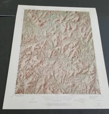 IRONTON MISSOURI ORIGINAL 1945 USGS QUADRANGLE 17X21 MAP EXCELLENT CONDITION 