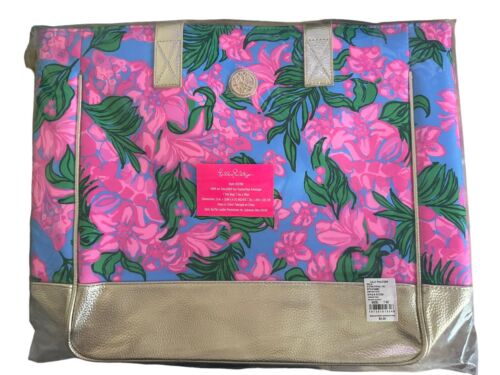 Lilly Pulitzer GWP Art Tote Bag Cerise Pink Safari Sunset - Picture 1 of 3