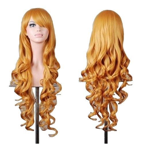 28 Inch Women Colored Middle Parted Full Wigs Long Curly  display picture 1