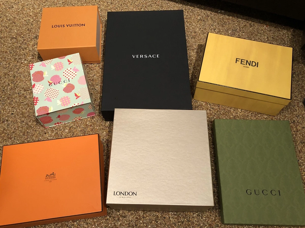 Authentic LOUIS VUITTON-GUCCI-HERMÈS-VERSACE-FENDI Empty Gift Boxes