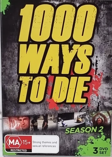 1000 Ways To Die : Season 2 DVD (Region 4, 3 Disc Set, 2009) Rare!!