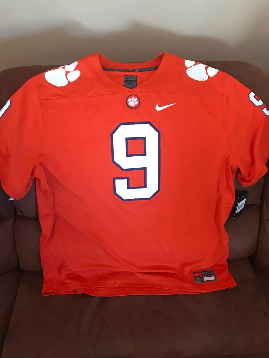 NIKE Clemson University Tigers 9 Ncaa Football Jersey MSRP 100 NWT Size 2XL Men
