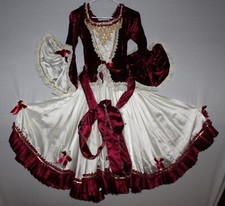 Dance Romantic Dress Red Velvet Renaissance Fair