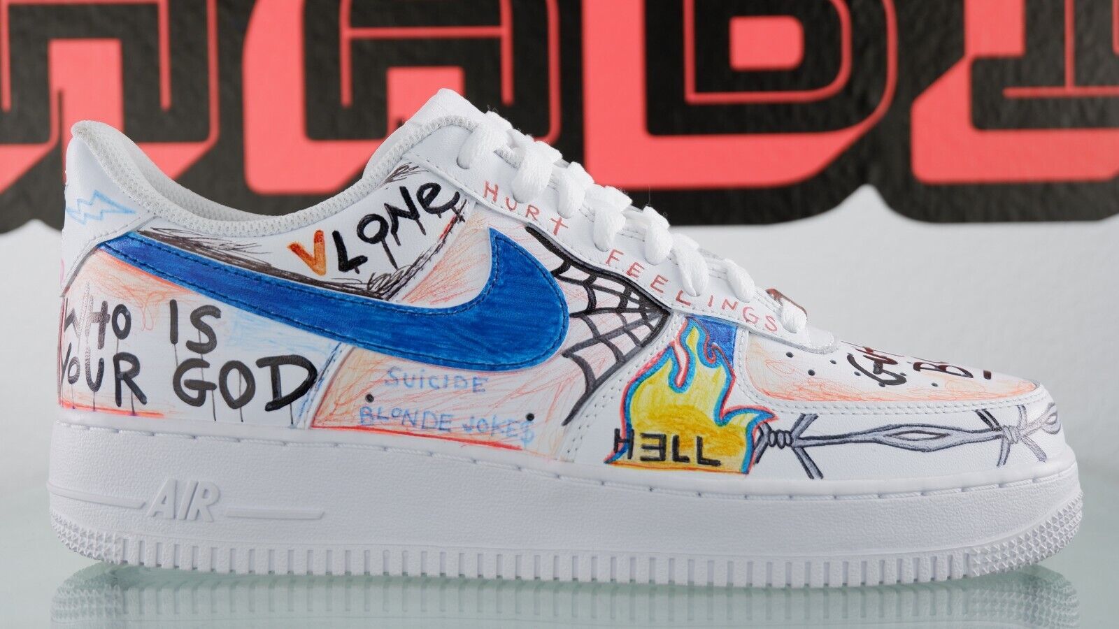 NEW Nike Air Force 1 Vlone x Pauly x Mase x Himumimdead Size 8.5 ASAP Mob eBay