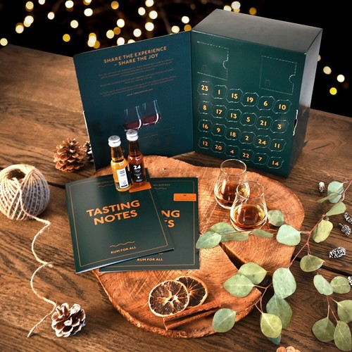24 Days of Rum Kalender Green Edition mit 2 Nosing Gläsern 24 x 0,02 Liter - Bild 3 von 7