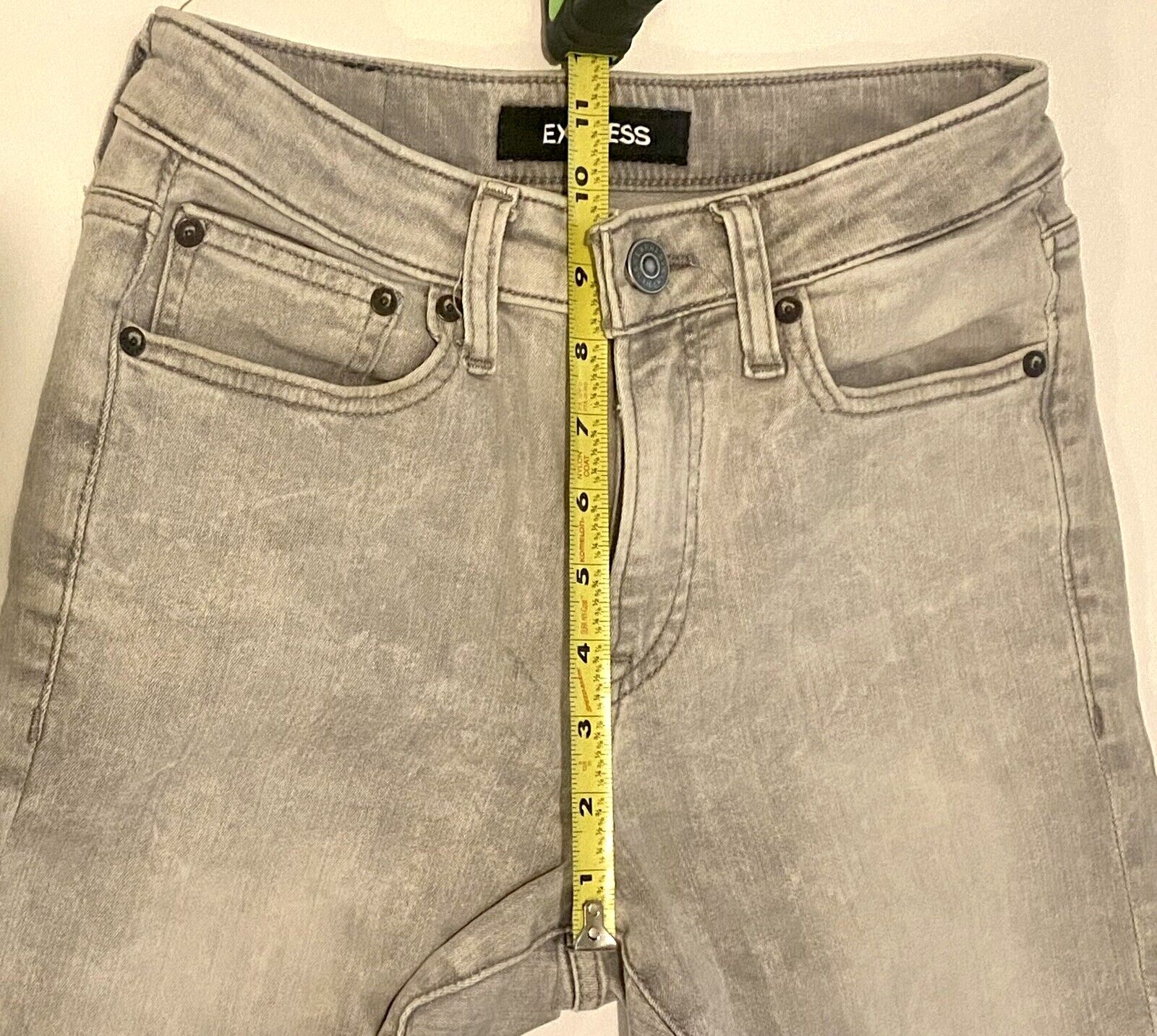 EXPRESS Jeans Mens 28 x 32 Skinny Hyper Stretch Gray … Gem