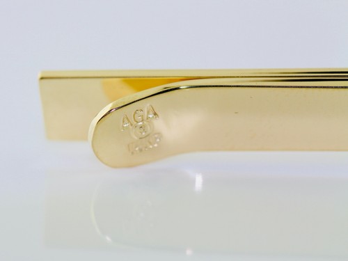 14K Yellow Gold Solid Texas Star Tie Clip/Bar - AGA Correa and Sons - Picture 4 of 5
