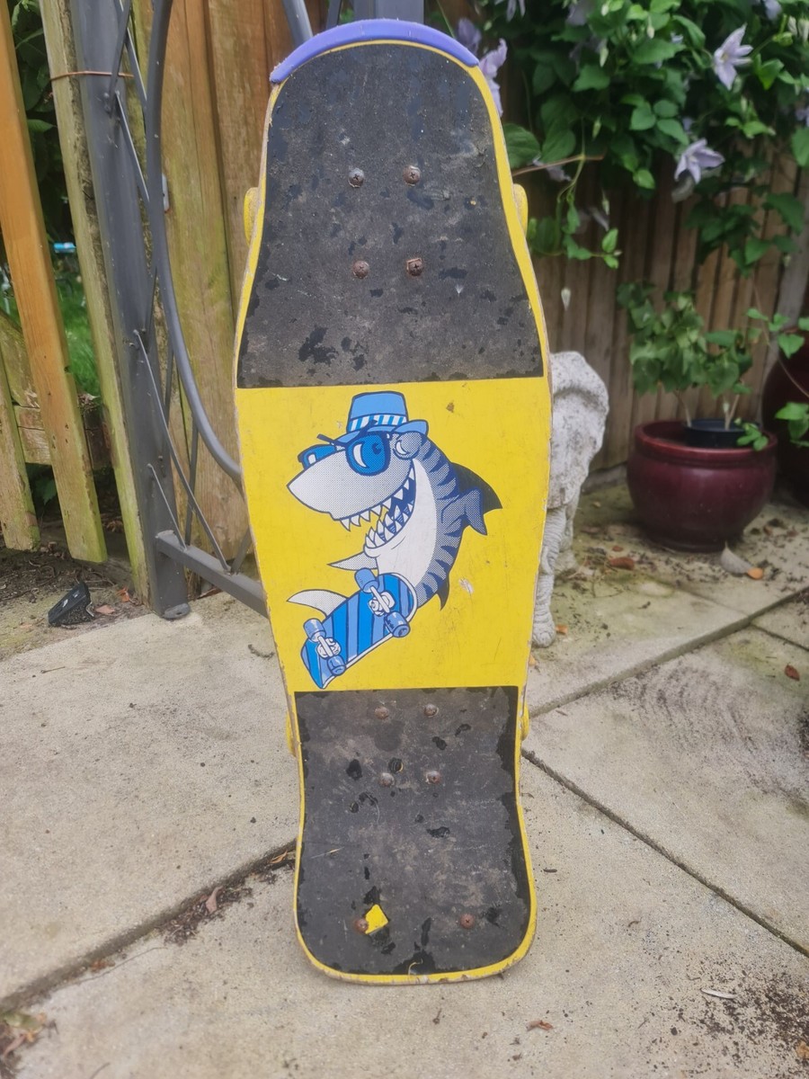 Vintage SKATEBOARD 1980s 90s Wooden Deck Land Shark | eBay
