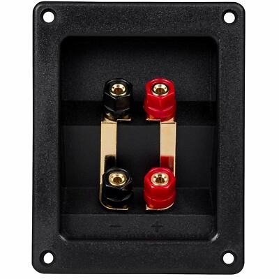 Parts Express Gold Plated Bi-Amp Speaker Wire Terminal Cup Banana Binding Post