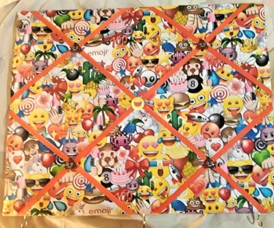 Cute Emojis Themed Memory Board with Matching Accent Buttons