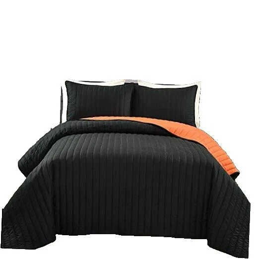 Edredones negro rayas, colchas y cobertores para cunas