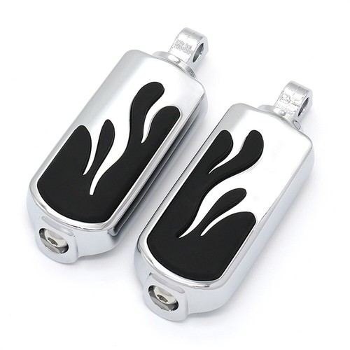 10MM Foot Pegs Foot Controls Pedals Pegs Chrome For Harley Road King / Glide US - Picture 6 of 9