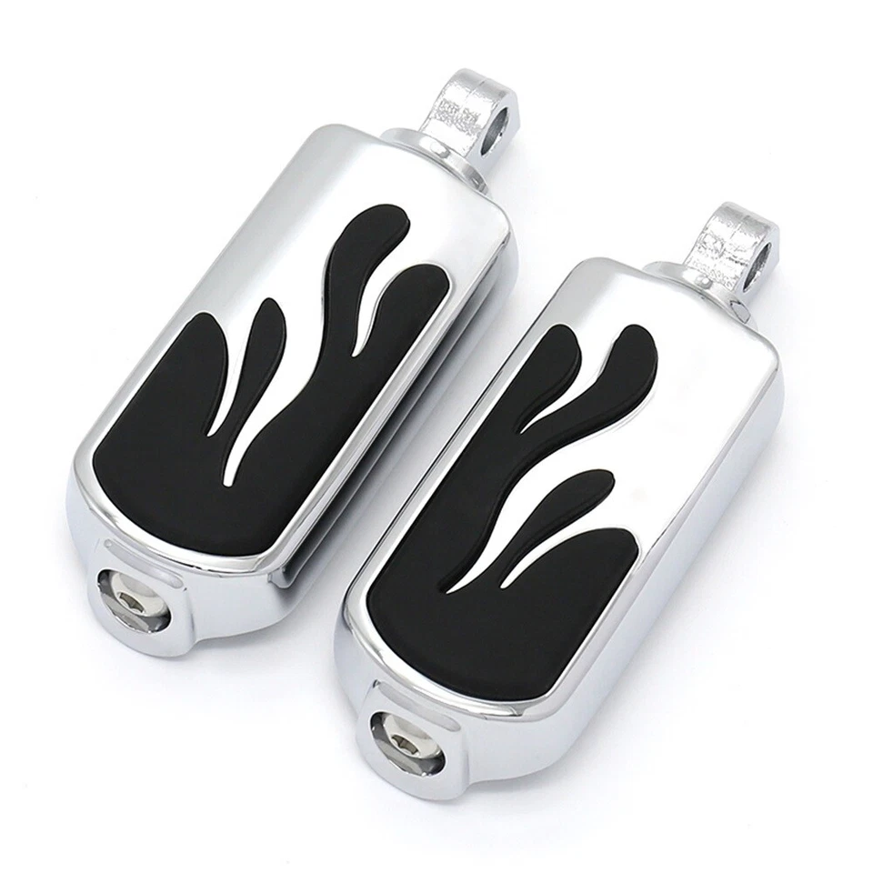 Para Harley 10MM estriberas controles de pie pedales clavijas cromadas Electra Street Glide Foto 2 de 4