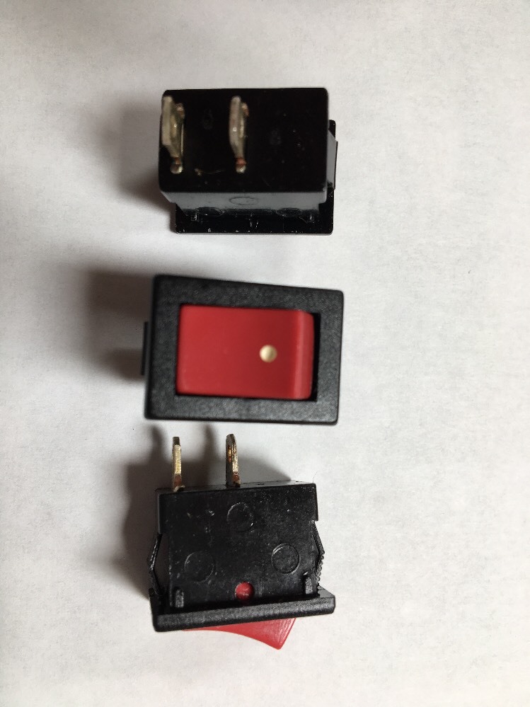 8 On Off Switches Momentary On 13A 125VAC 1 Pole (LOT of 8)**NEW** 19mm ...