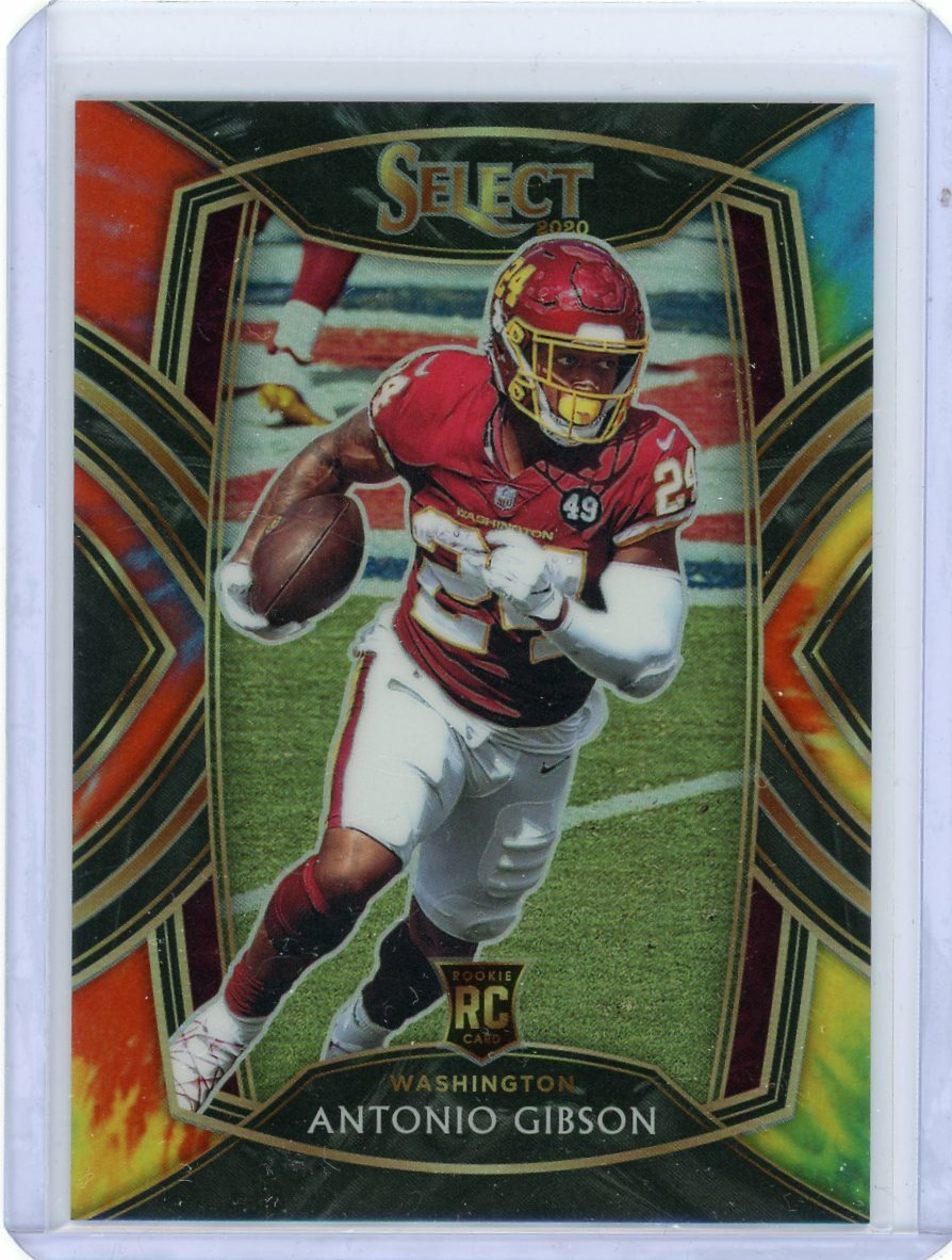 2020 Panini Select Club Level Tie-Dye Prizm Rookie #272 Antonio Gibson #14/25